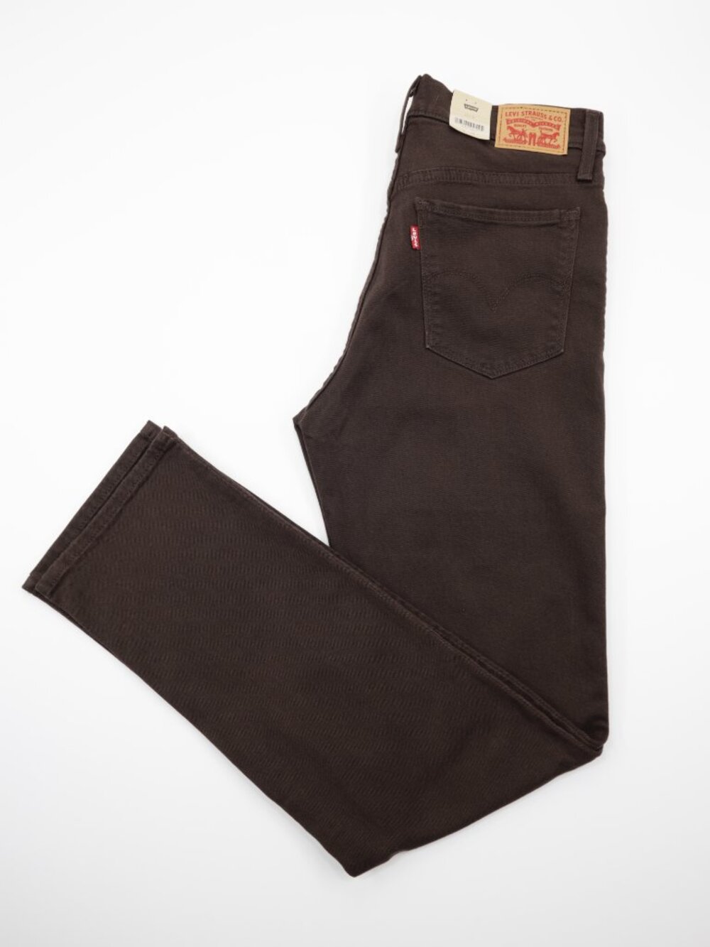 Levi's 314 Women's Shaping Straight Comfort Stretch Denim Jeans Brown Size 32X32 - Picture 2 of 12